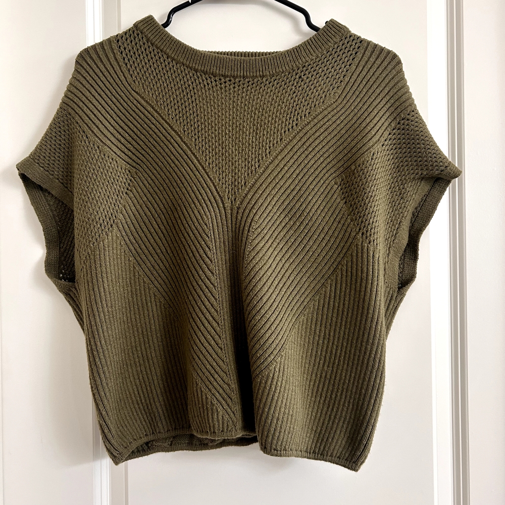 Express Olive Green blouse.